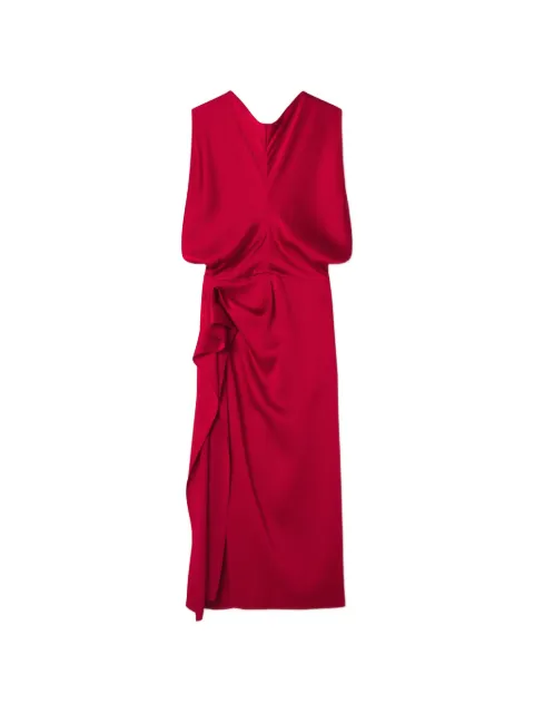 Lanvin ruffled draped midi dress