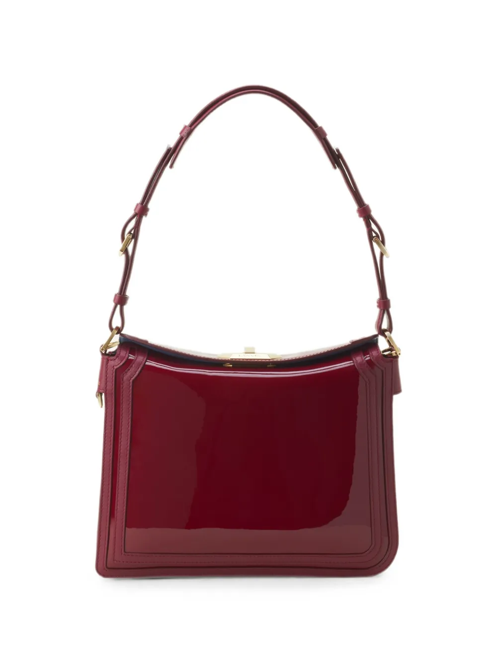 Lanvin Lakleren schoudertas Rood