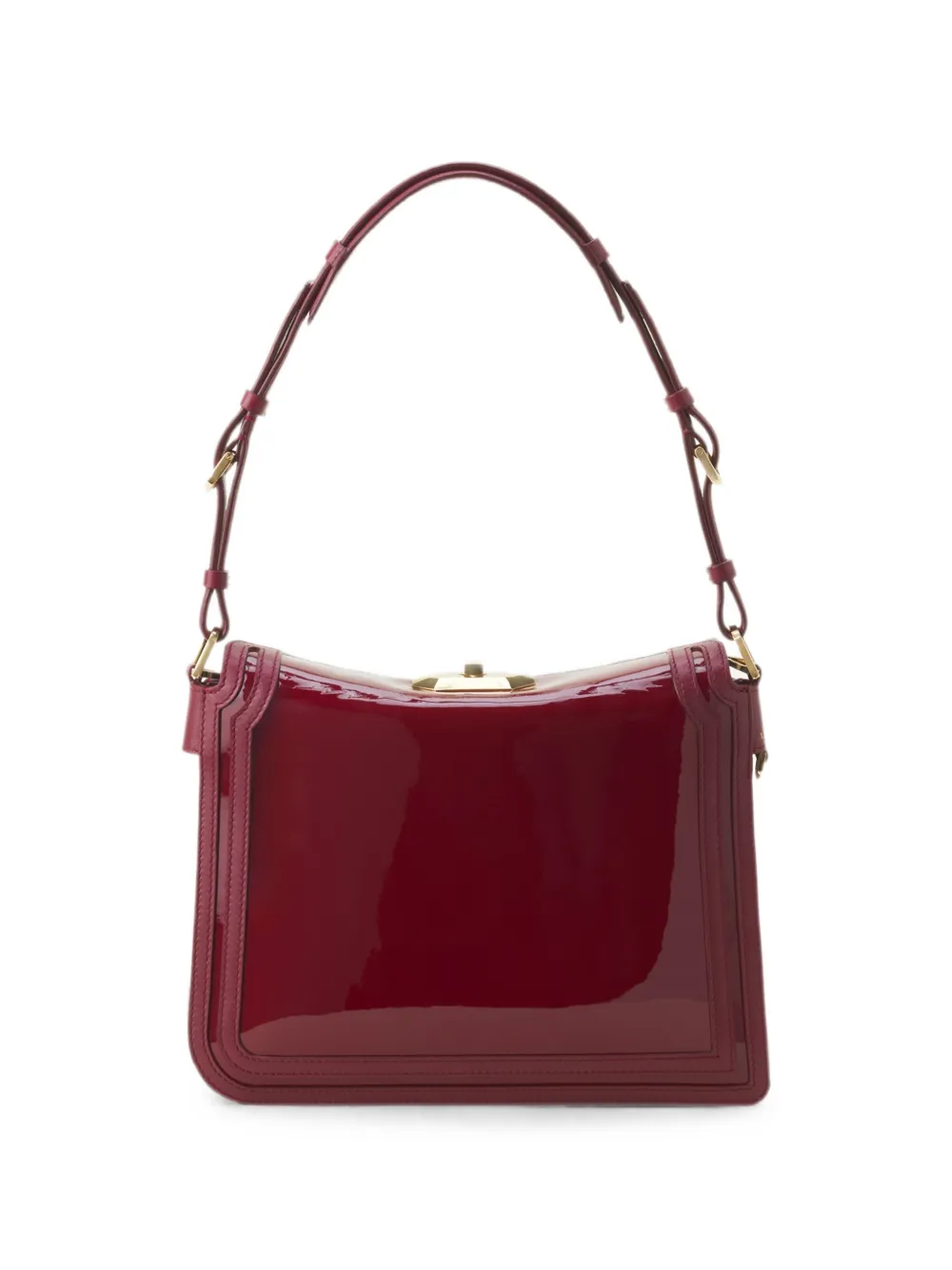 Lanvin Lakleren schoudertas Rood