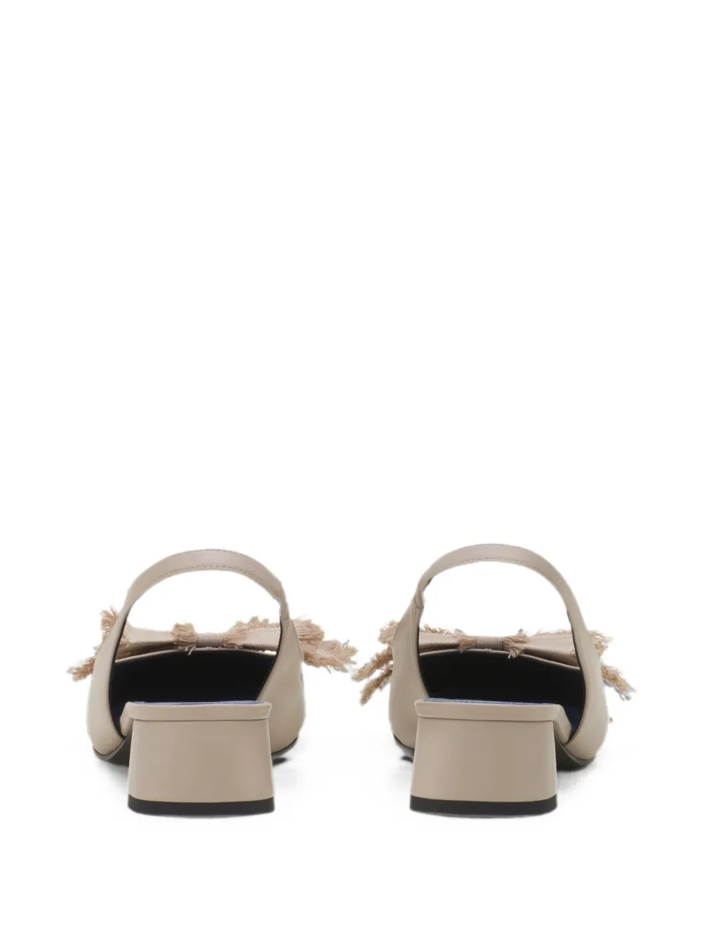 Lanvin Slingback pumps met strikdetail Beige