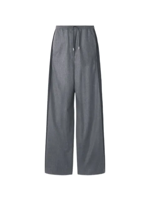 Lanvin wide trousers in wool flannel