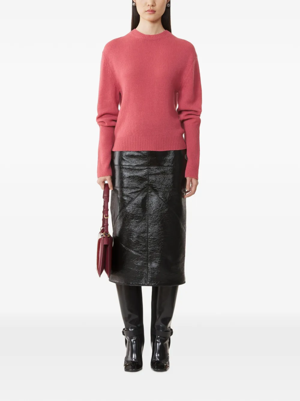 Lanvin Kasjmier trui met grosgrain detail Roze