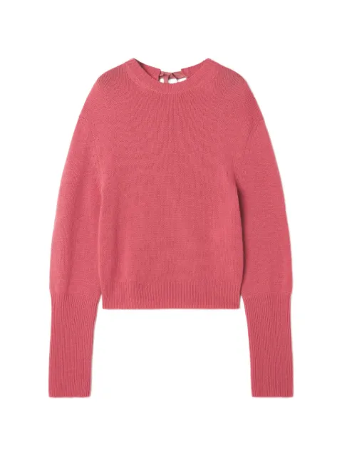 Lanvin cashmere sweater with grosgrain detail