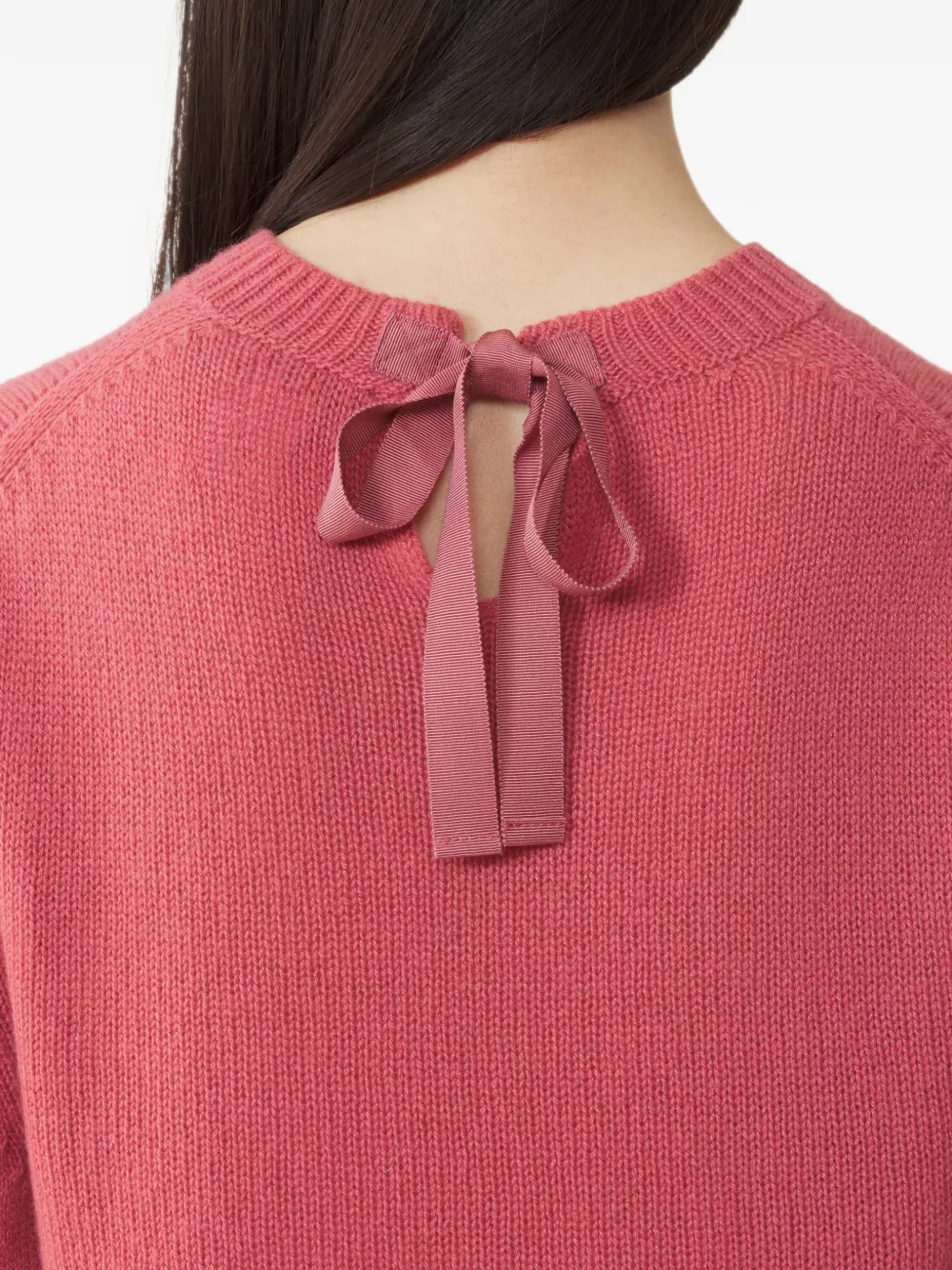 Lanvin Kasjmier trui met grosgrain detail Roze