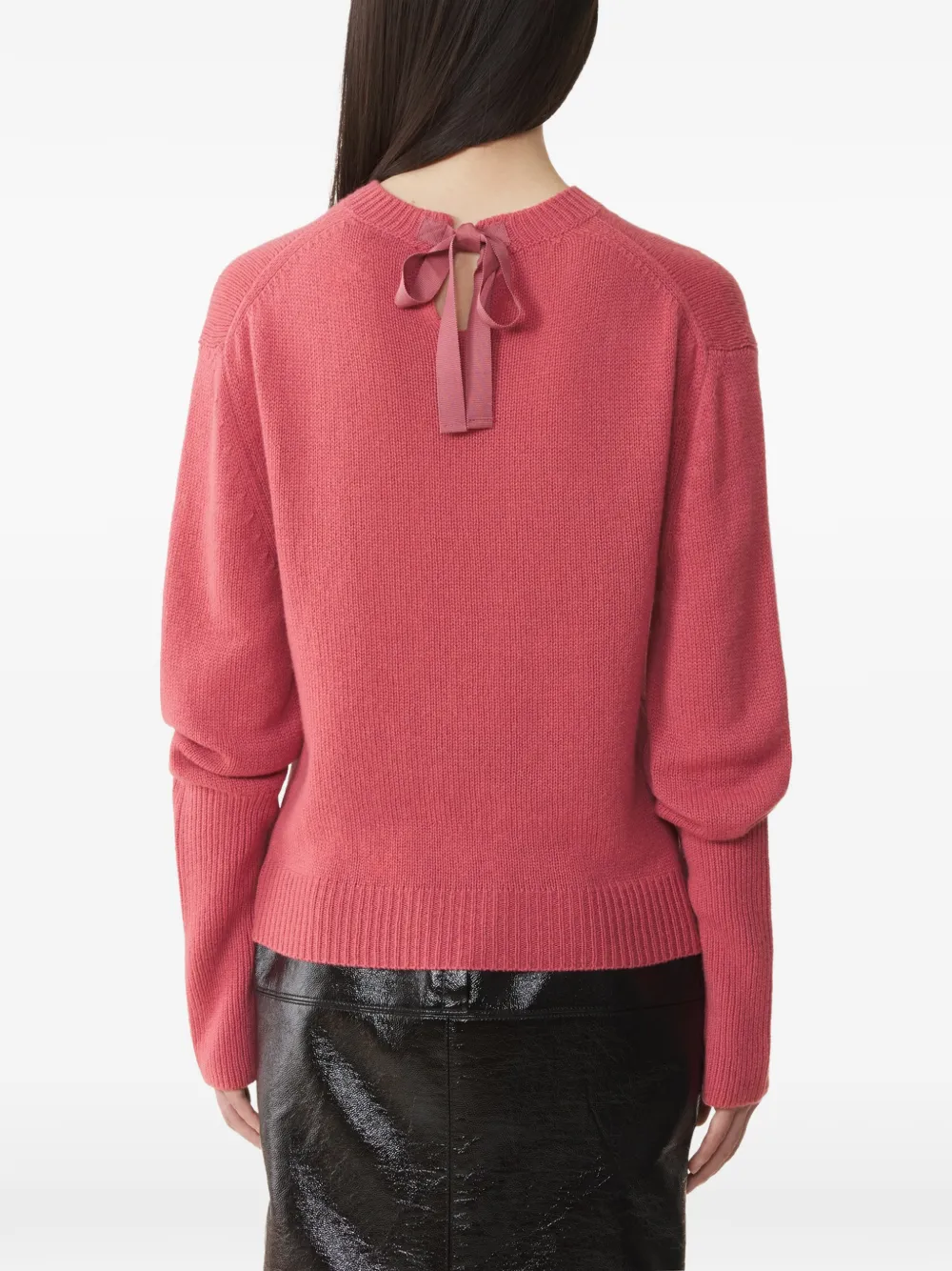 Lanvin Kasjmier trui met grosgrain detail Roze