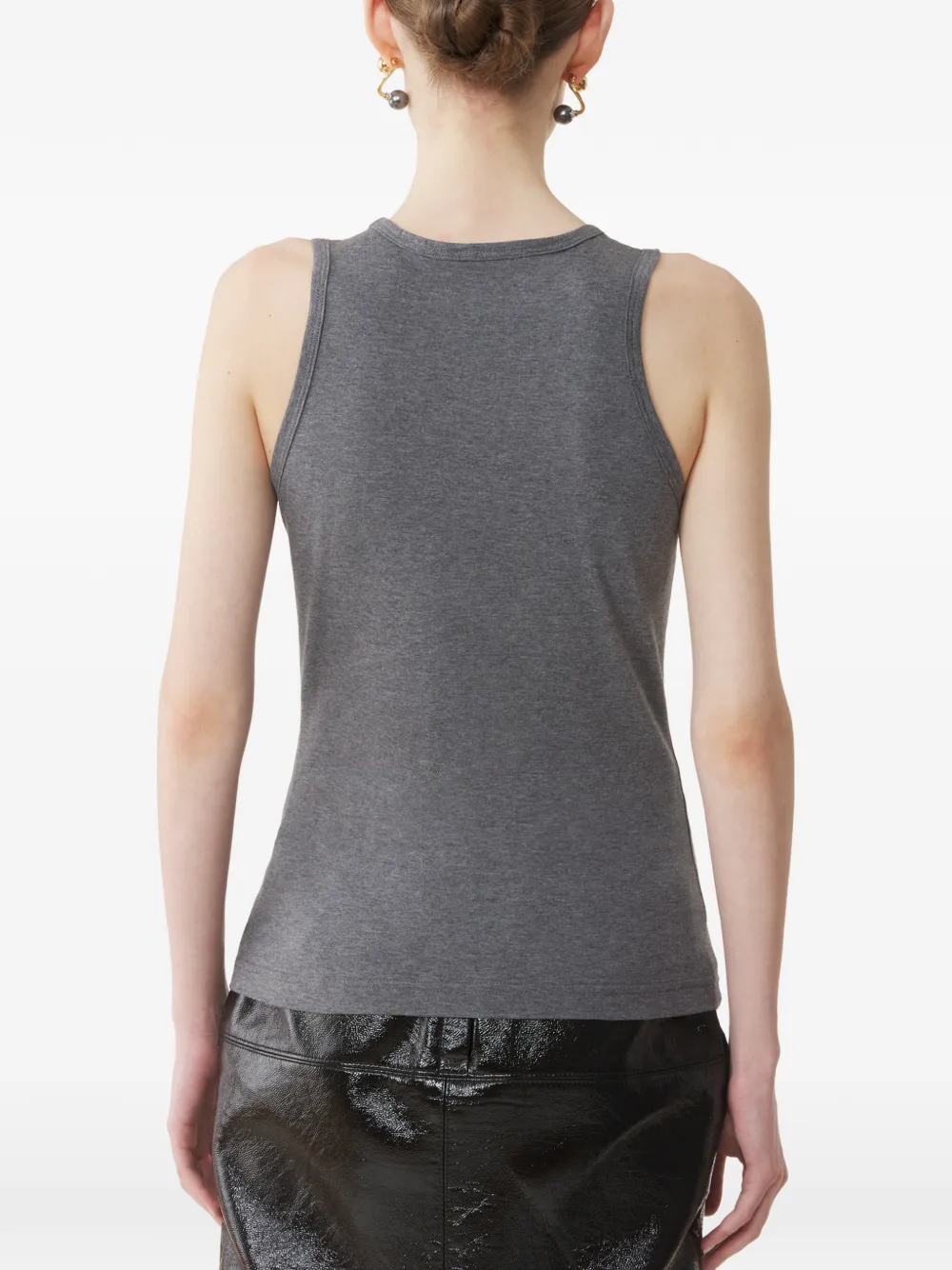 Lanvin Mother and Daughter jersey tanktop met borduurwerk Grijs