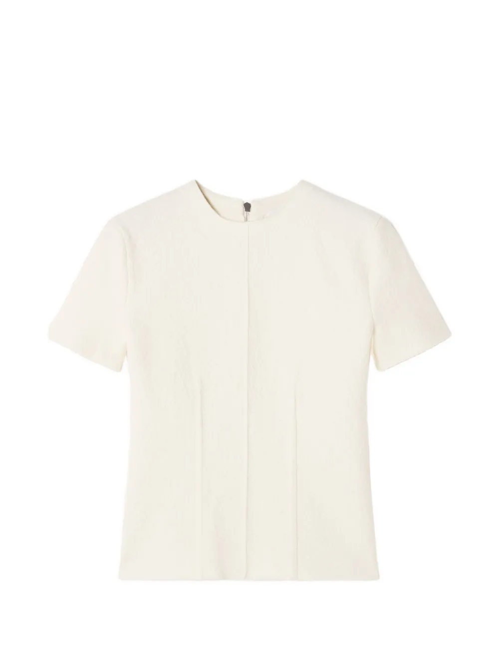 Lanvin panelled short-sleeve top - White