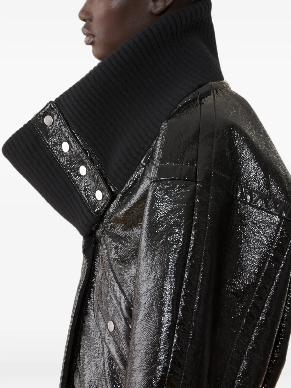 Lanvin Ribgebreid jack Zwart