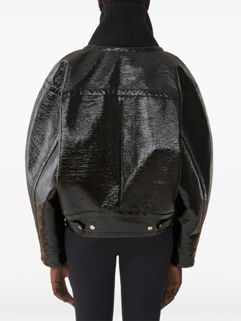 Lanvin Ribgebreid jack Zwart