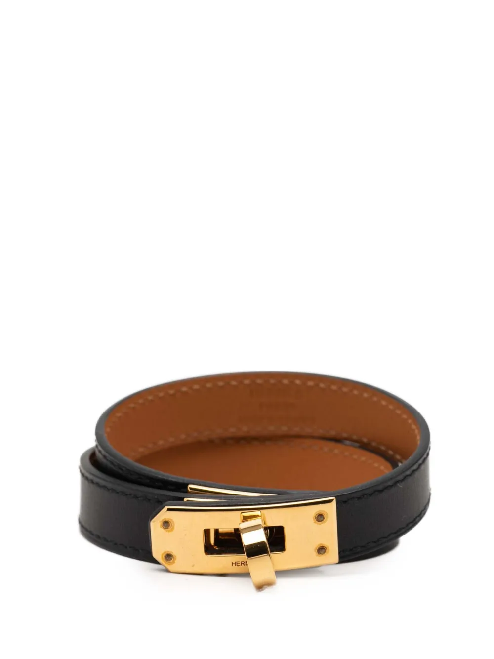 Hermès Pre-Owned 2013 Swift Kelly Double Tour Bracelet costume bracelet - Nero