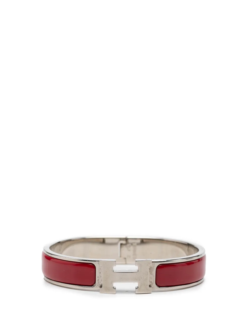 Hermès Pre-Owned 1990-2010 Narrow Enamel Clic H Bracelet PM costume bracelet - Rosso