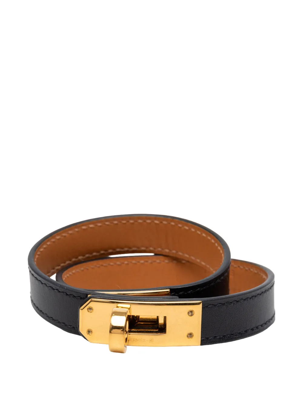 Hermès Pre-Owned 2013 Swift Kelly Double Tour Bracelet costume bracelet - Nero