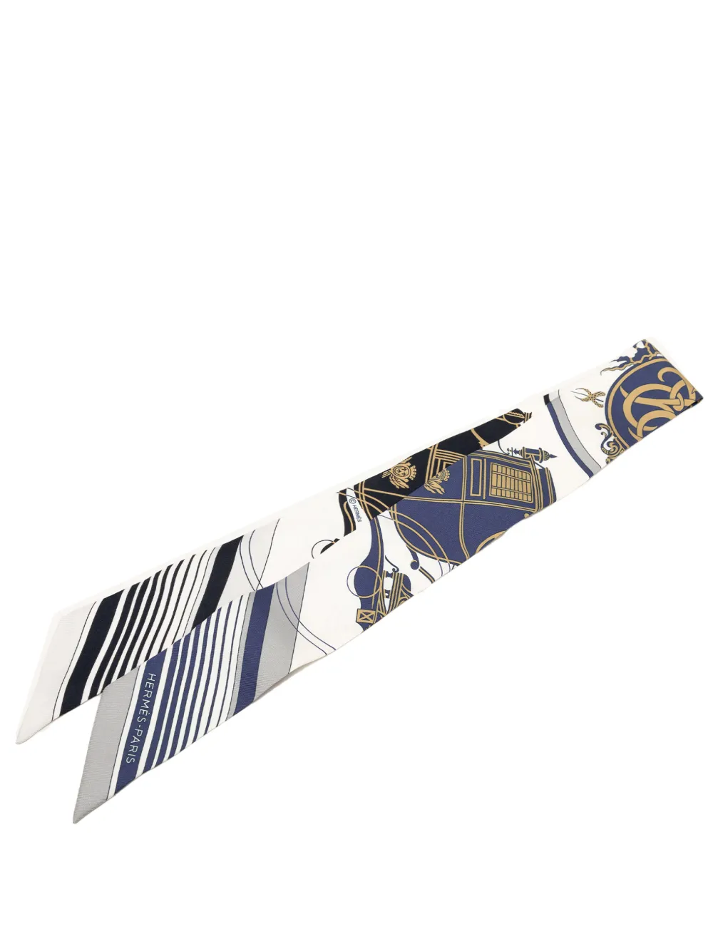 Hermès Pre-Owned 2000-2026 Ex Libris Forever Silk Twilly Scarf scarves - Multicolore