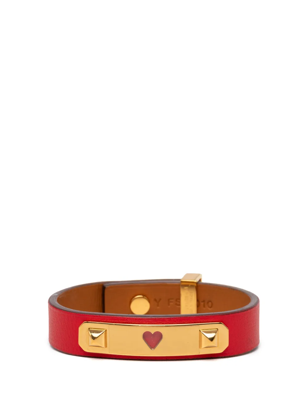 Hermès Pre-Owned 2020 Narrow Swift As de Coeur Bracelet costume bracelet - Oro