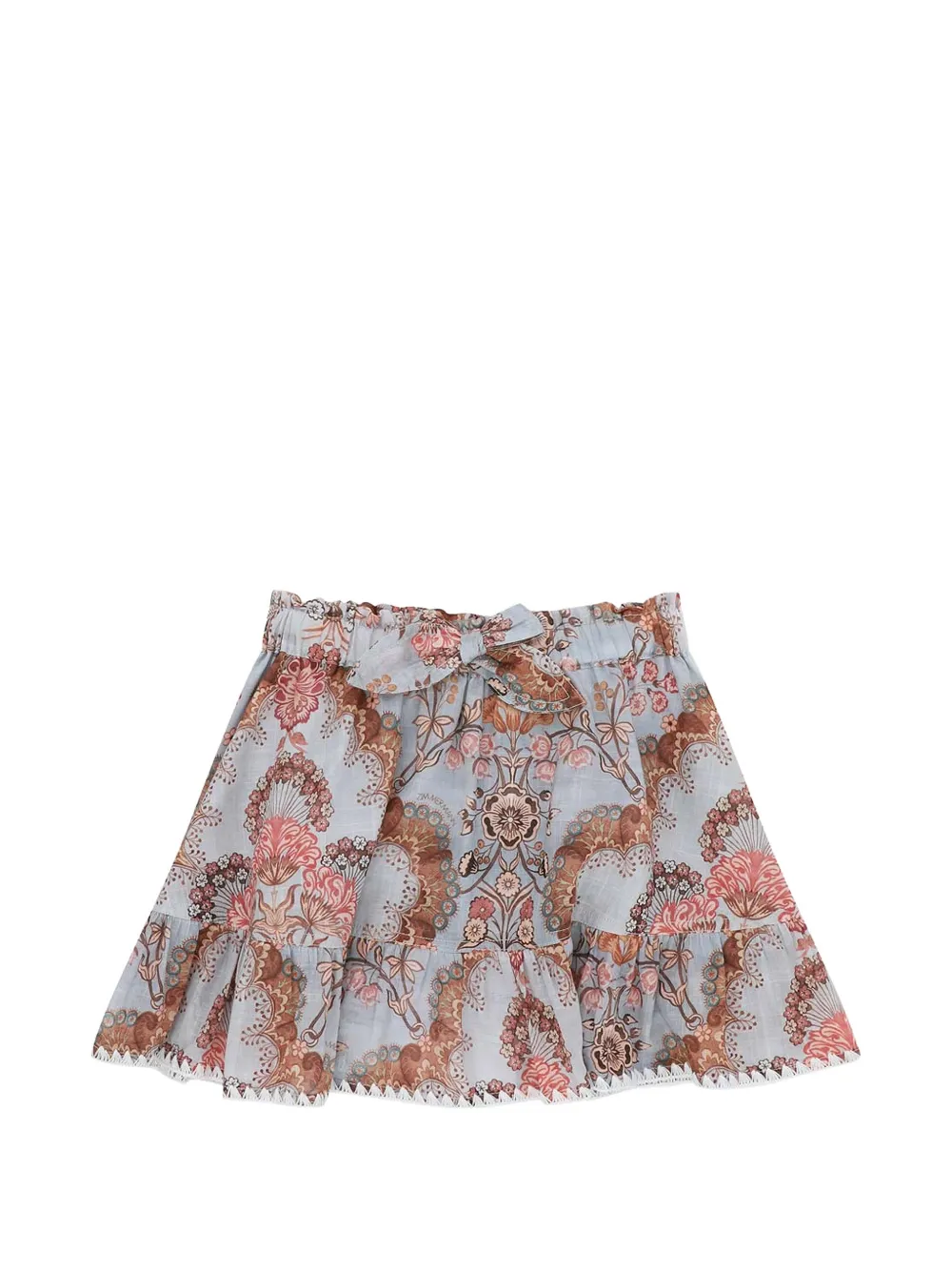 ZIMMERMANN Kids Daylight floral-print skirt - Blu