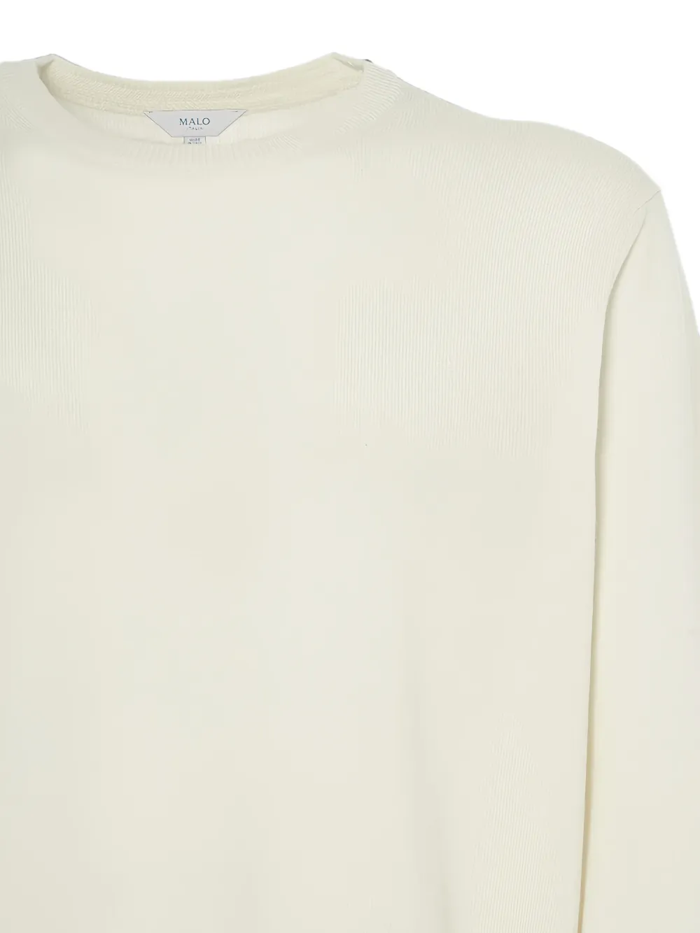 Malo Sandro sweater met ronde hals en lange mouwen Beige