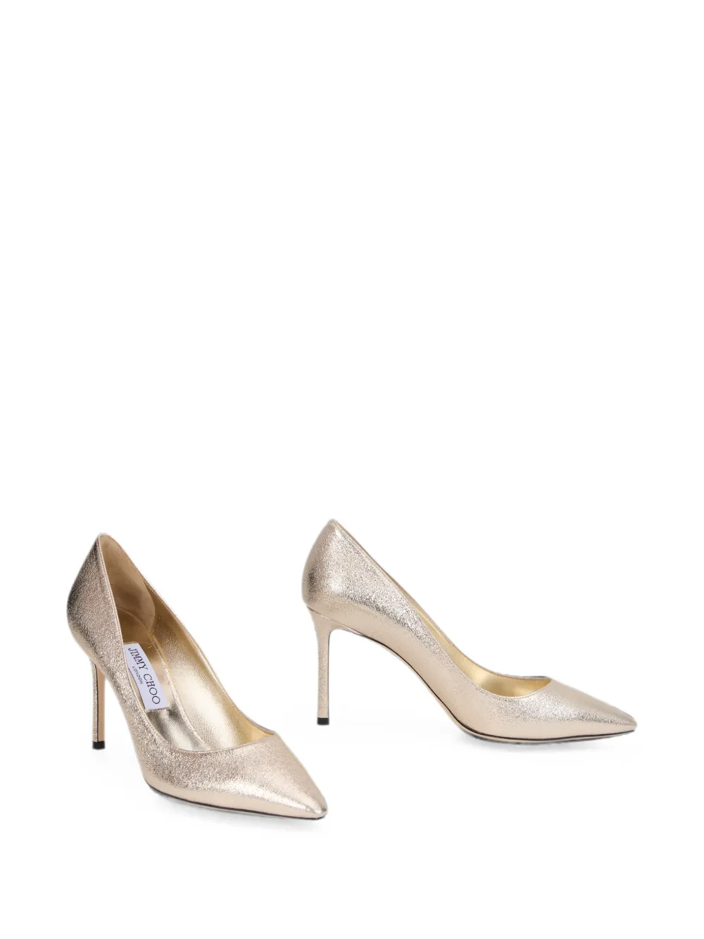 Jimmy Choo Romy 85 metallic pumps Goud