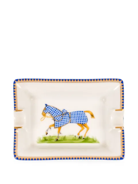 Hermès Pre-Owned cenicero de porcelana con motivo de caballo 2000