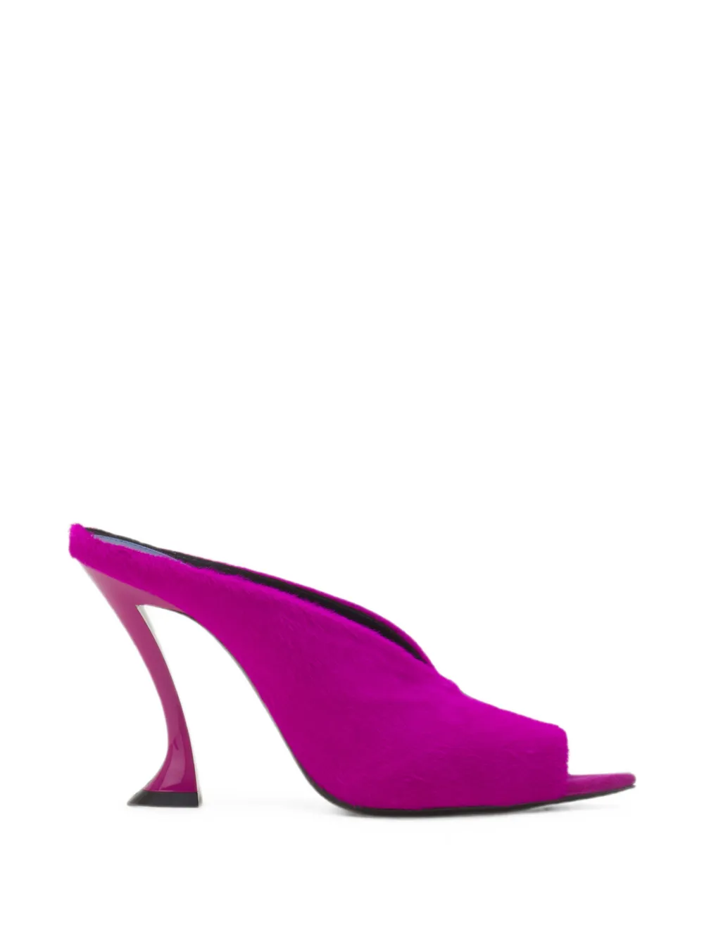 Lanvin Midnight Step Mules In Pony In Pink