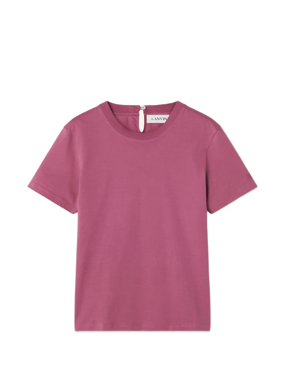 Lanvin Katoenen T-shirt met lintdetail Roze
