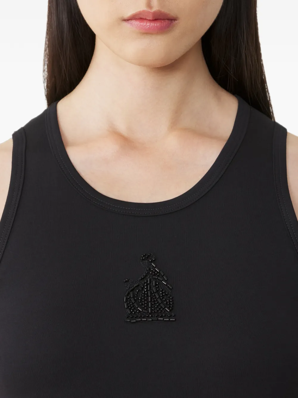 Lanvin Mother and Daughter tanktop verfraaid met kralen Zwart