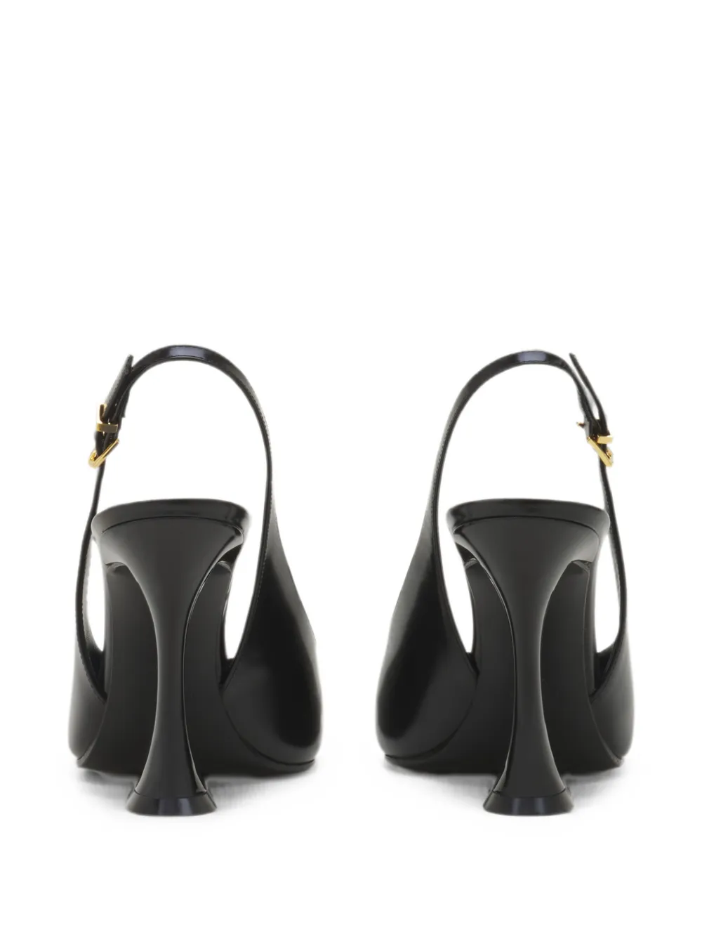 Lanvin Serenade leren slingback pumps Zwart