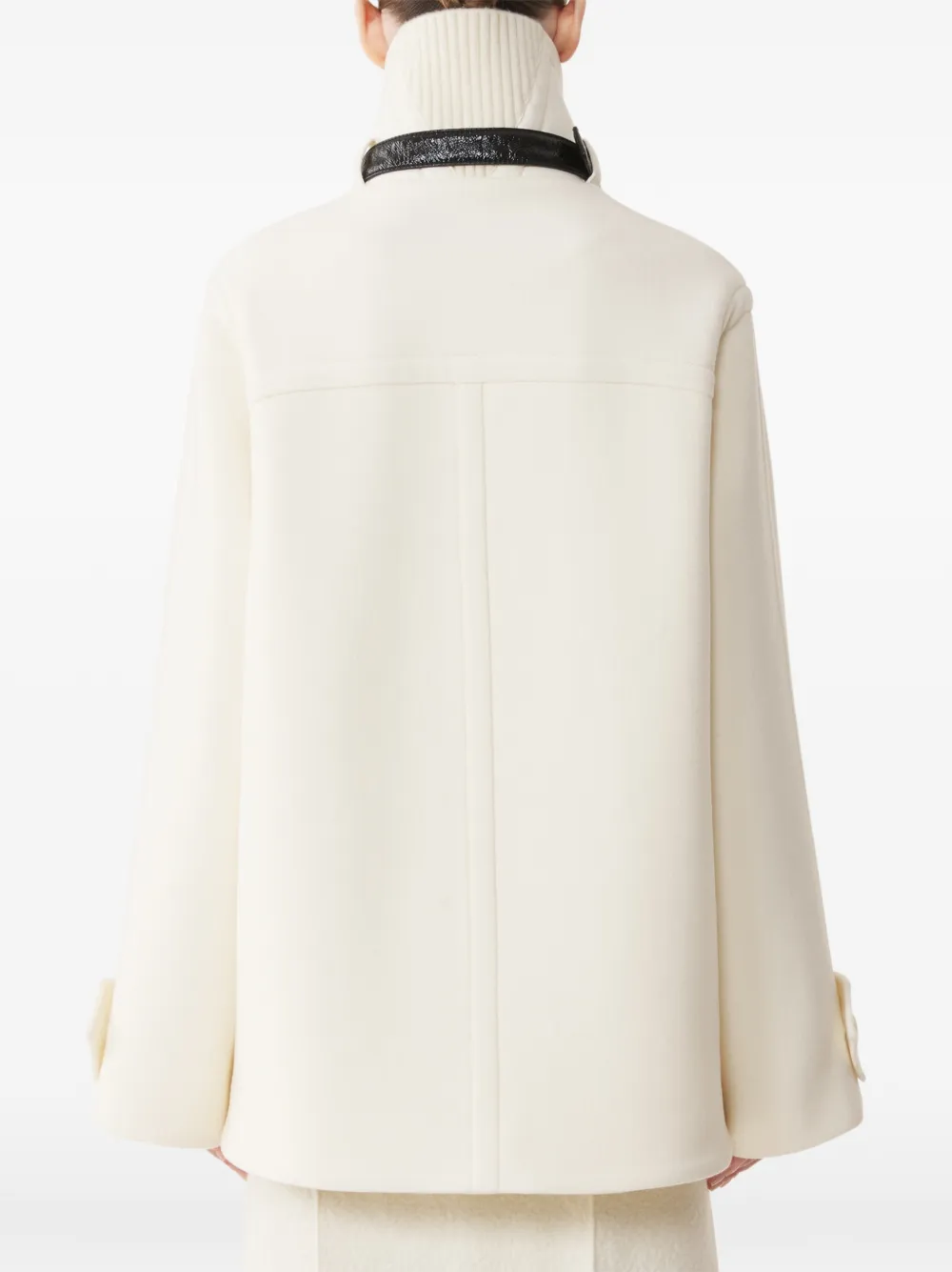 Lanvin Jas met dubbele rij knopen en gespdetail Wit