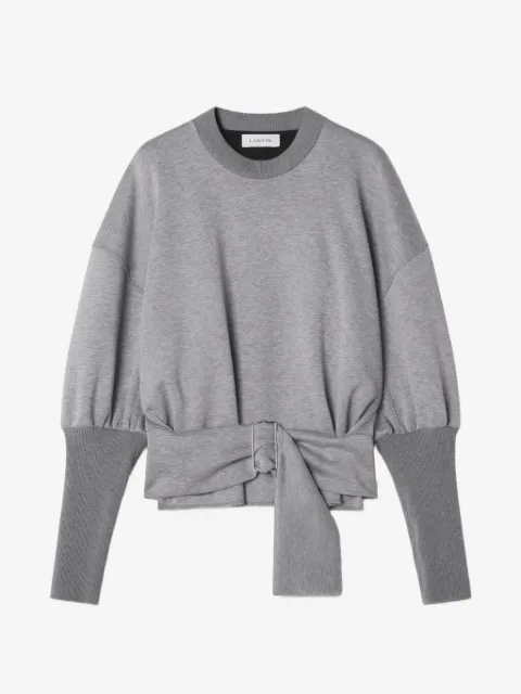 Lanvin sudadera con doble cara y cinturón