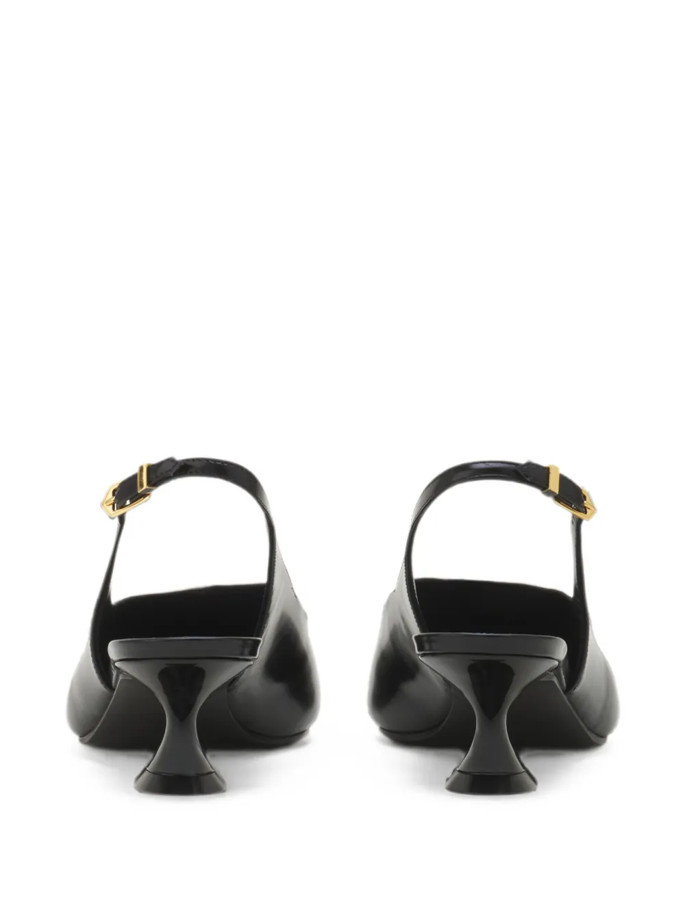 Lanvin Serenade leren slingback pumps Zwart