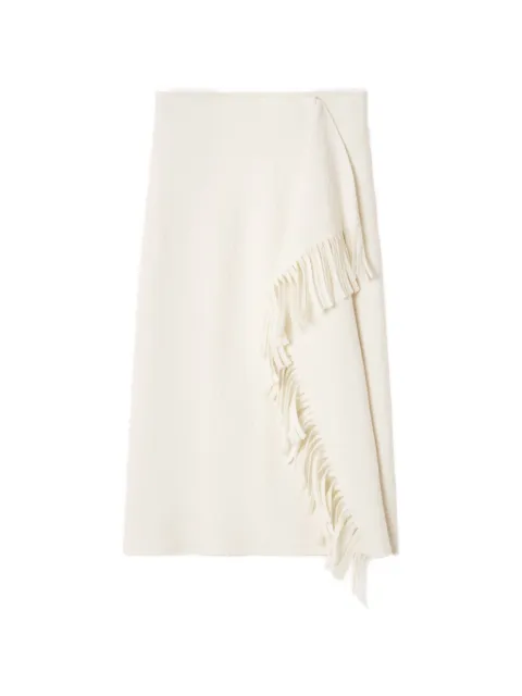 Lanvin fringed skirt in cotton knit
