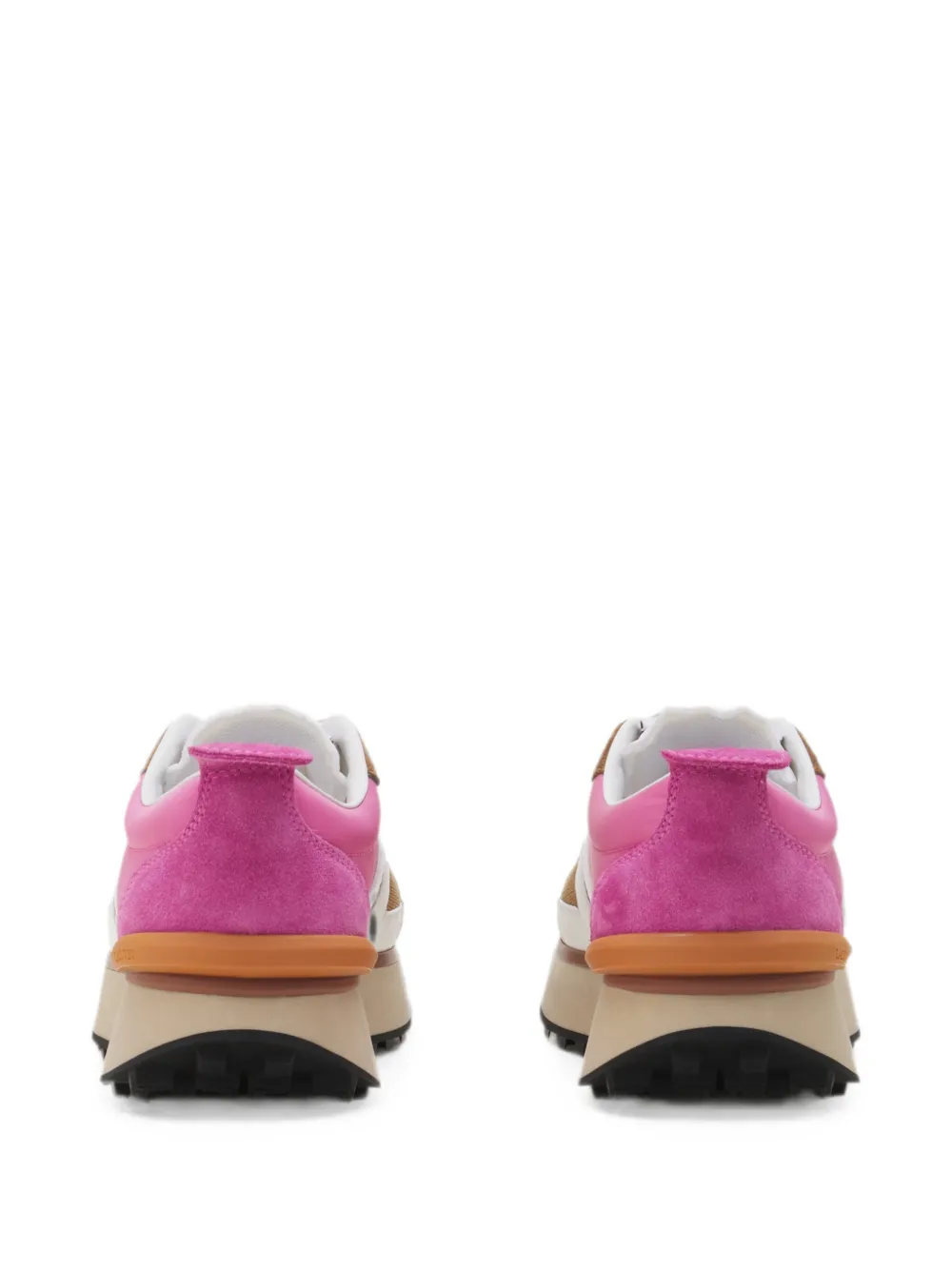 Lanvin Bumpr sneakers van nylon en mesh Bruin