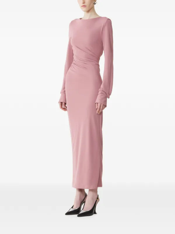 lanvin jersey dress Pink Draped Maxi La Bellini