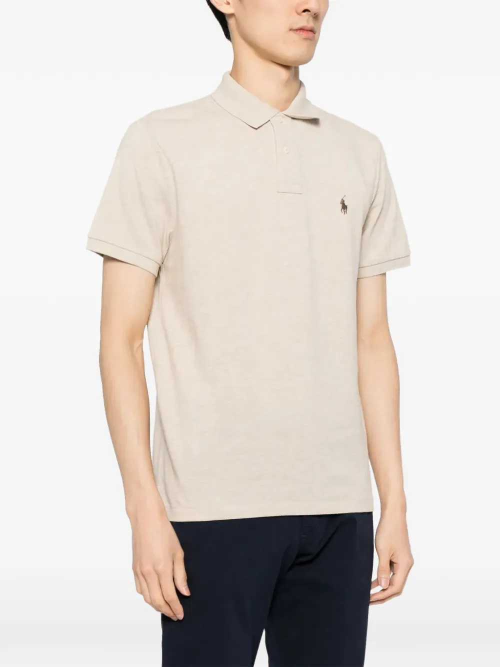 Polo Ralph Lauren Poloshirt met geborduurd logo Beige