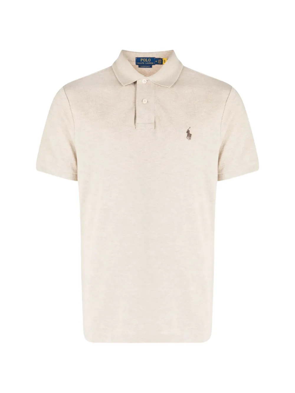 Polo Ralph Lauren logo-embroidered short-sleeve polo shirt - Toni neutri