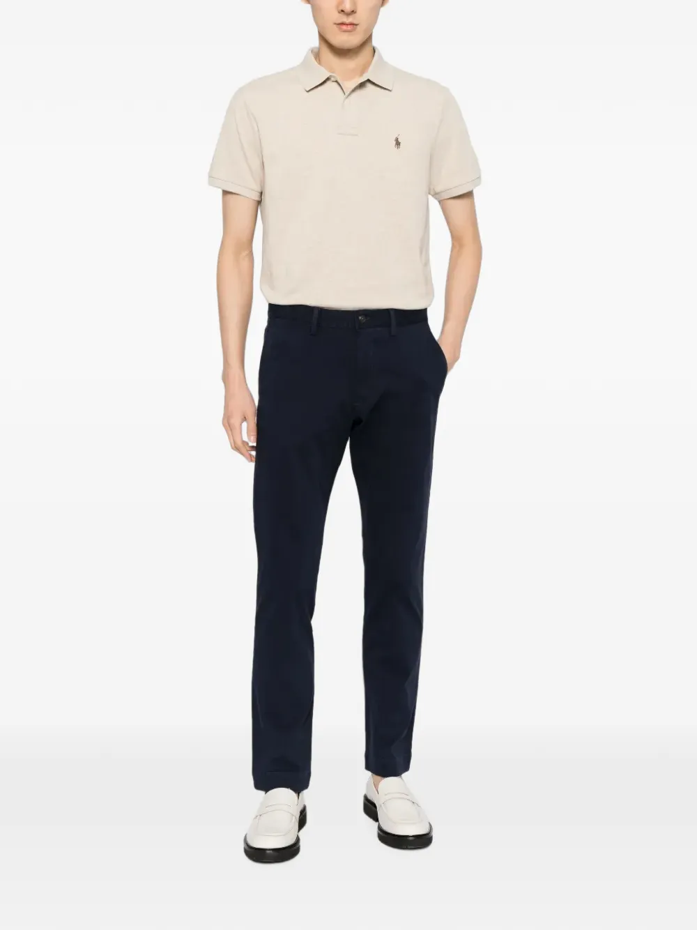 Polo Ralph Lauren Poloshirt met geborduurd logo Beige