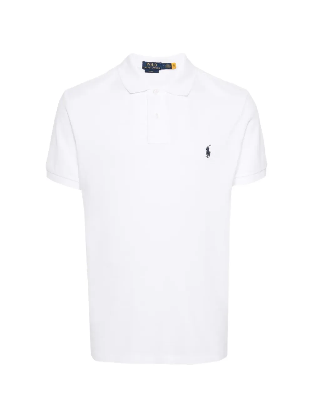 Polo Ralph Lauren logo-embroidered slim-fit polo shirt - Bianco