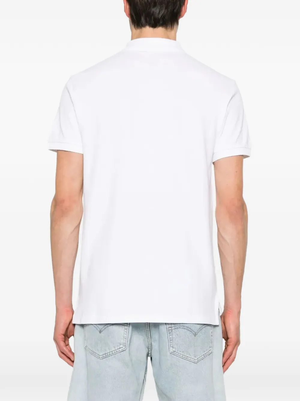 Polo Ralph Lauren Slim-fit poloshirt met geborduurd logo Wit