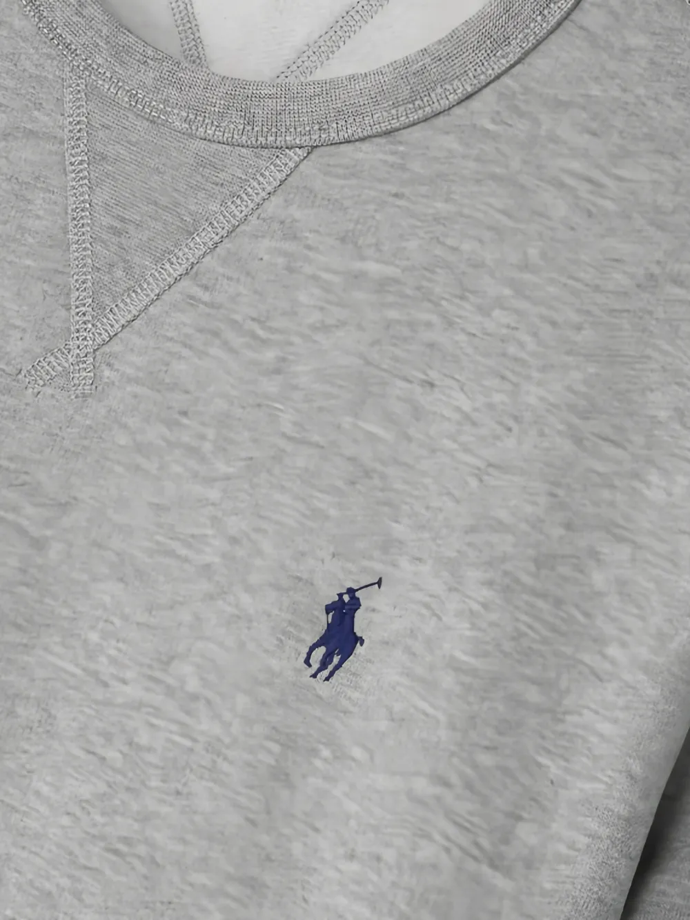 Polo Ralph Lauren logo-embroidered crew-neck sweatshirt Grijs