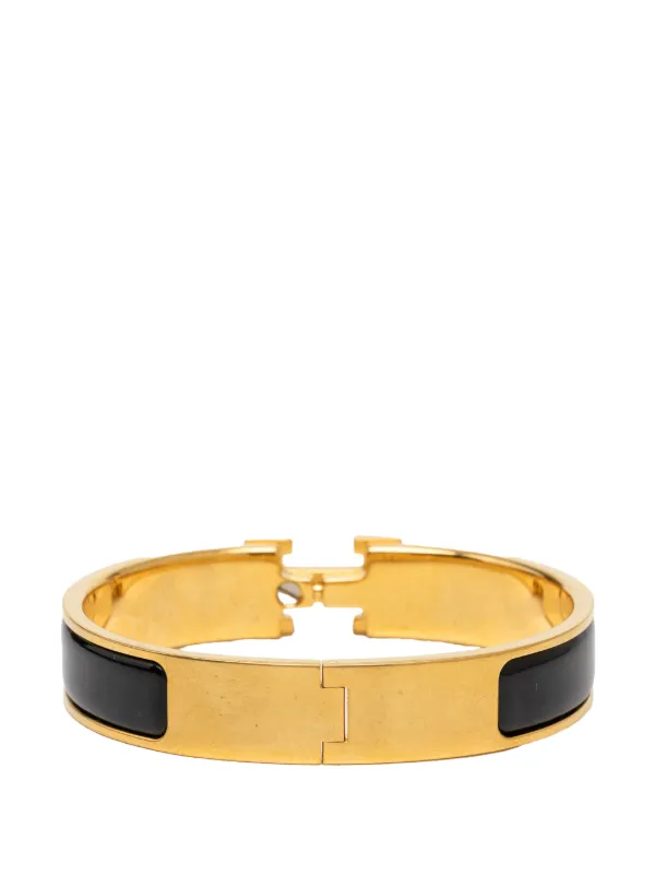 Hermès Pre-Owned 2000-2026 ナロー エナメル クリック H ブレスレット