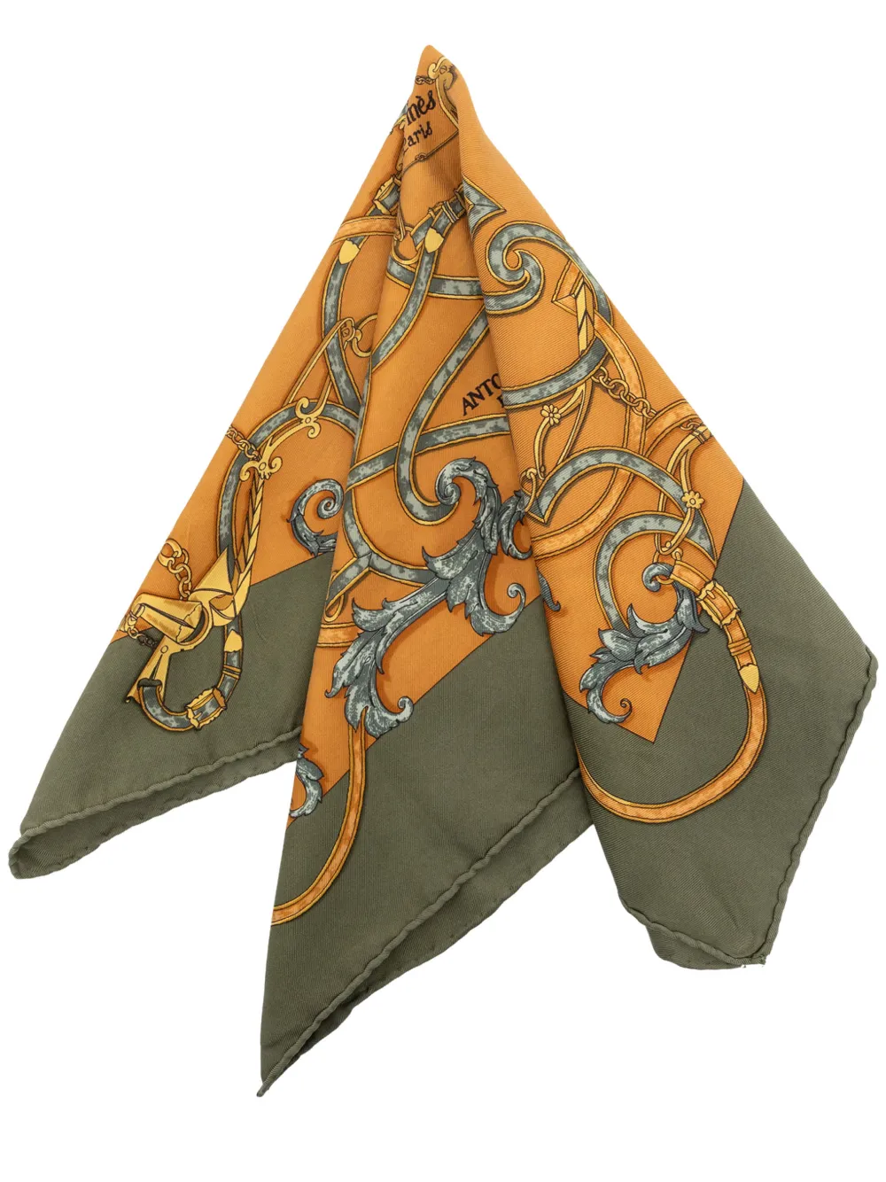 Hermès Pre-Owned 2000-2026 L Instruction Du Roy Silk Scarf 42 scarves - Arancione