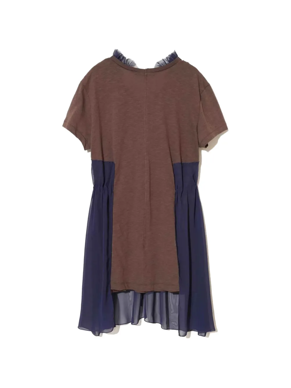 Undercover Jurk met ruches en print Blauw