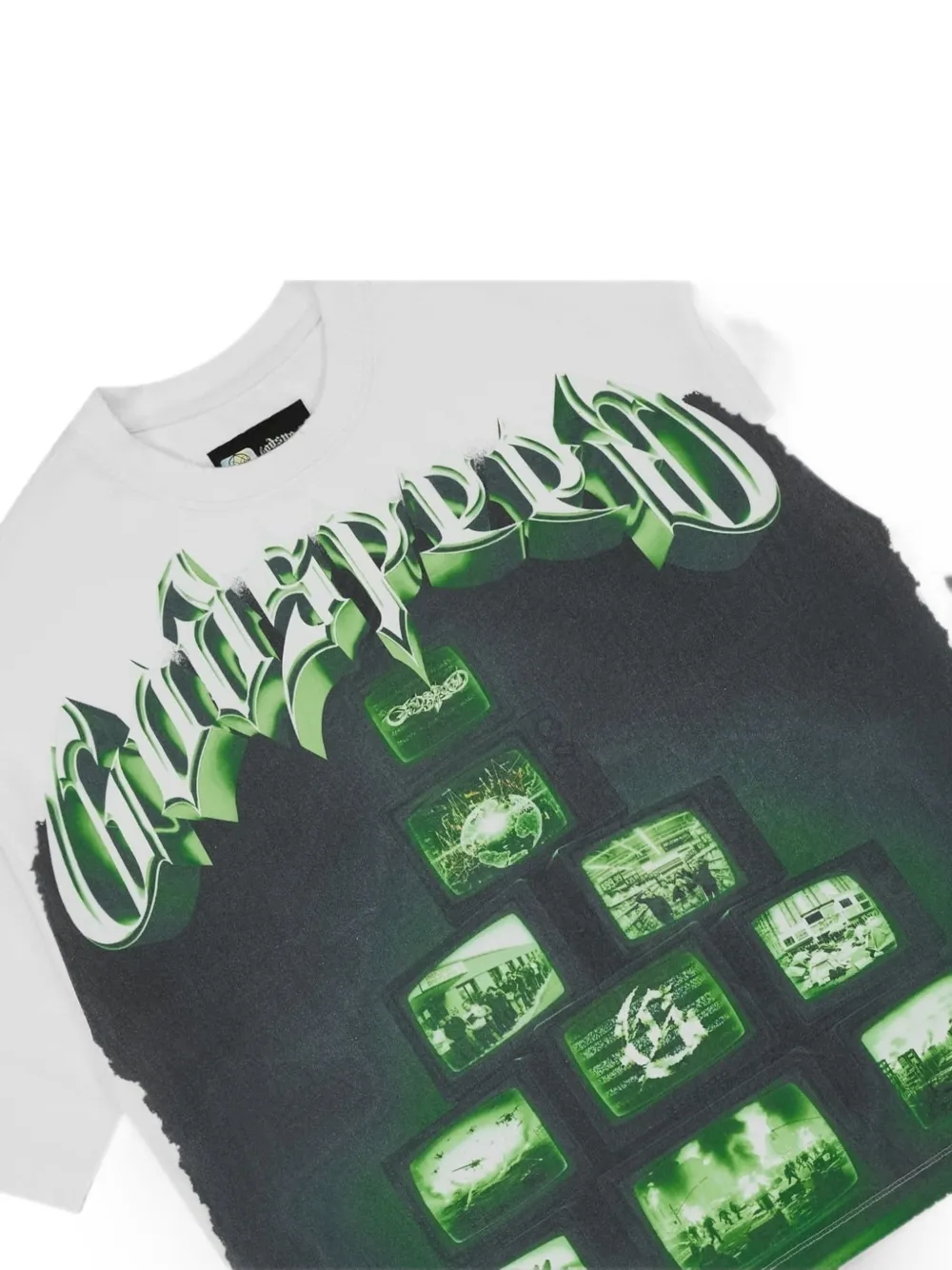 GODSPEED Overstimulation T-shirt met grafische print Wit