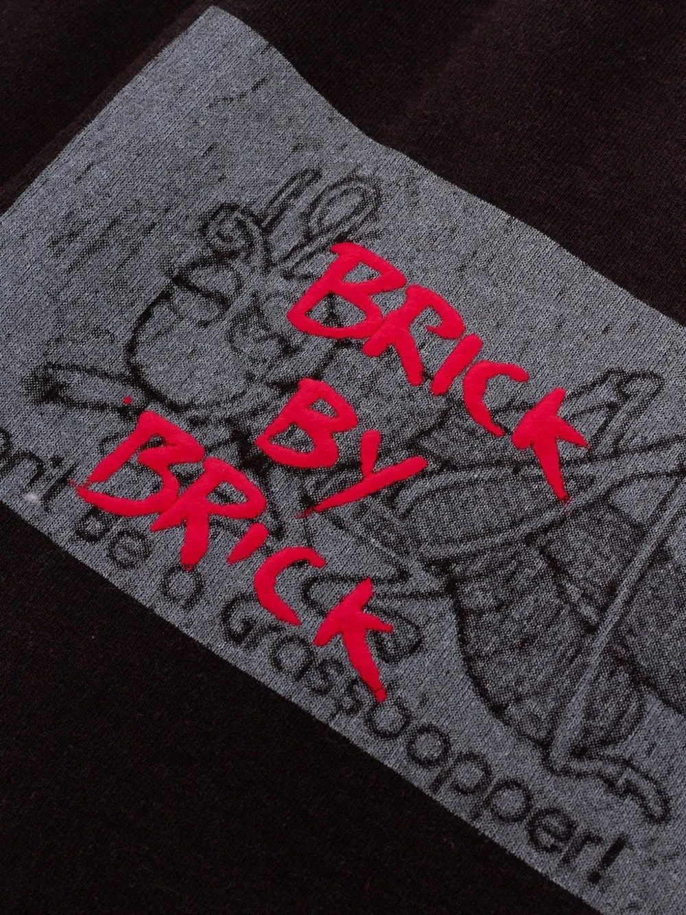 BLDG4 Palace shorts met grafische print Zwart