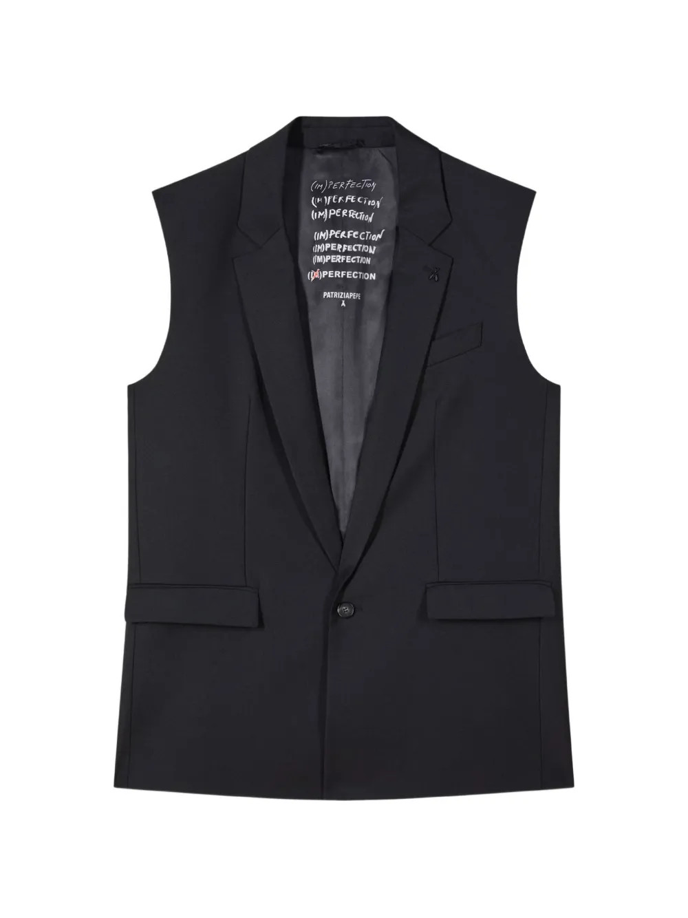 Patrizia Pepe tailored single-breasted gilet - Schwarz