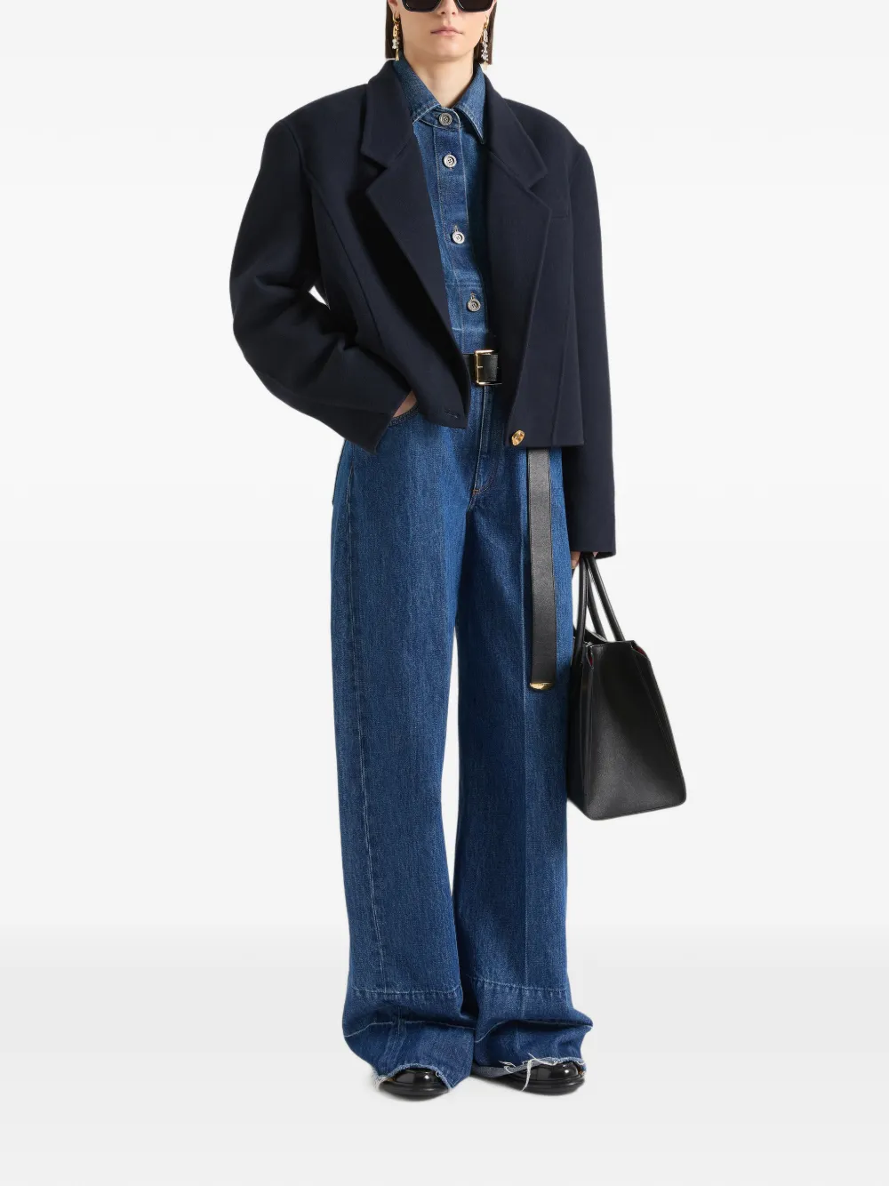Givenchy Jeans met wijde pijpen Blauw