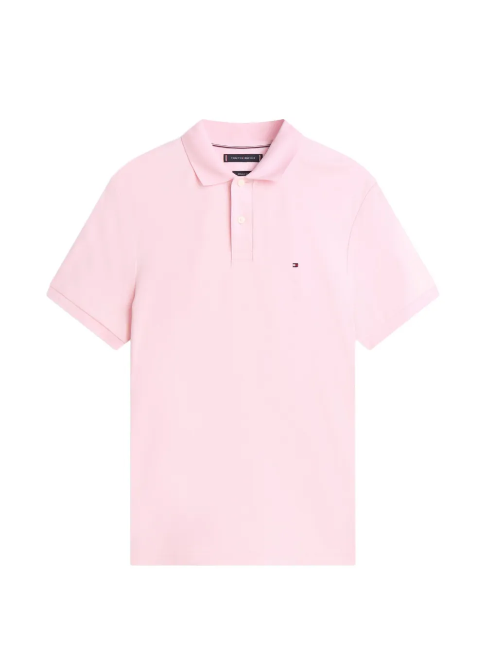 Tommy Hilfiger logo-embroidered cotton polo shirt - Rosa
