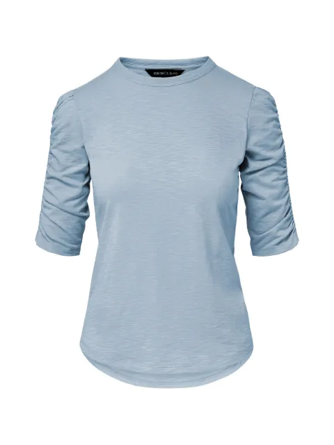Veronica Beard Waldorf ruched-sleeve T-shirt