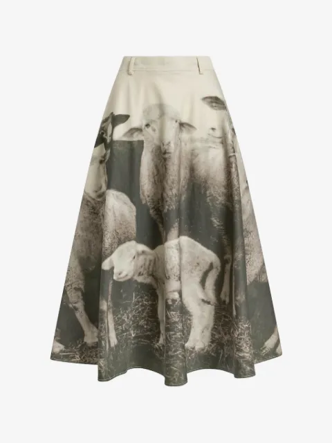 Moschino Gonna midi svasata