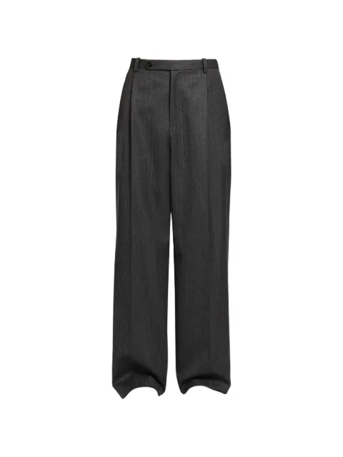 Jil Sander pinstripe pleated trousers