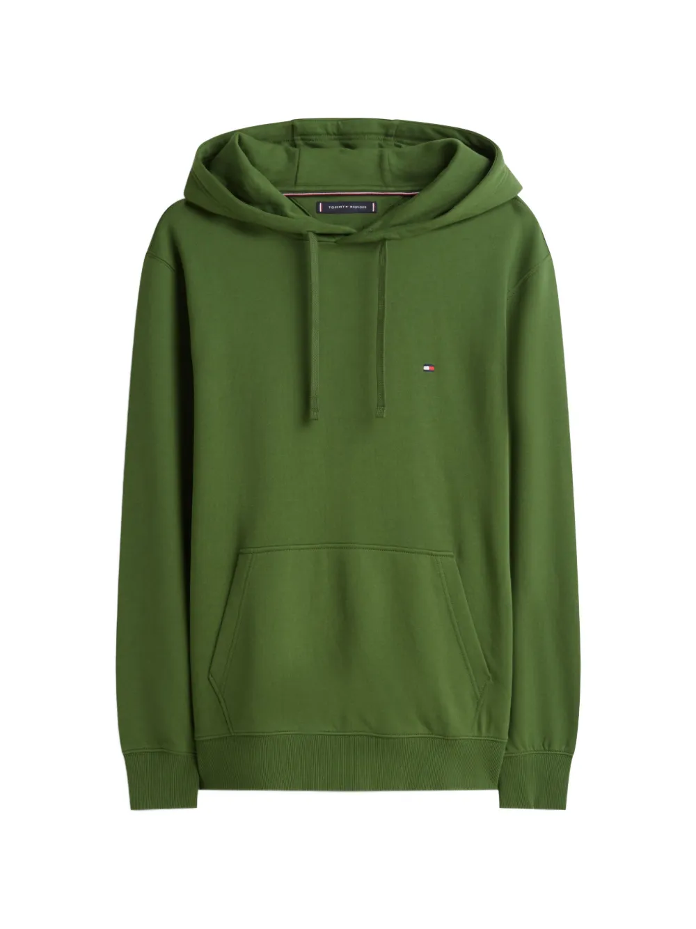 Tommy Hilfiger logo-patch hoodie - Verde